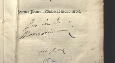 Pratica Medicine Savonarola 1497